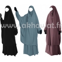 2 pieces Jilbab with Skirt